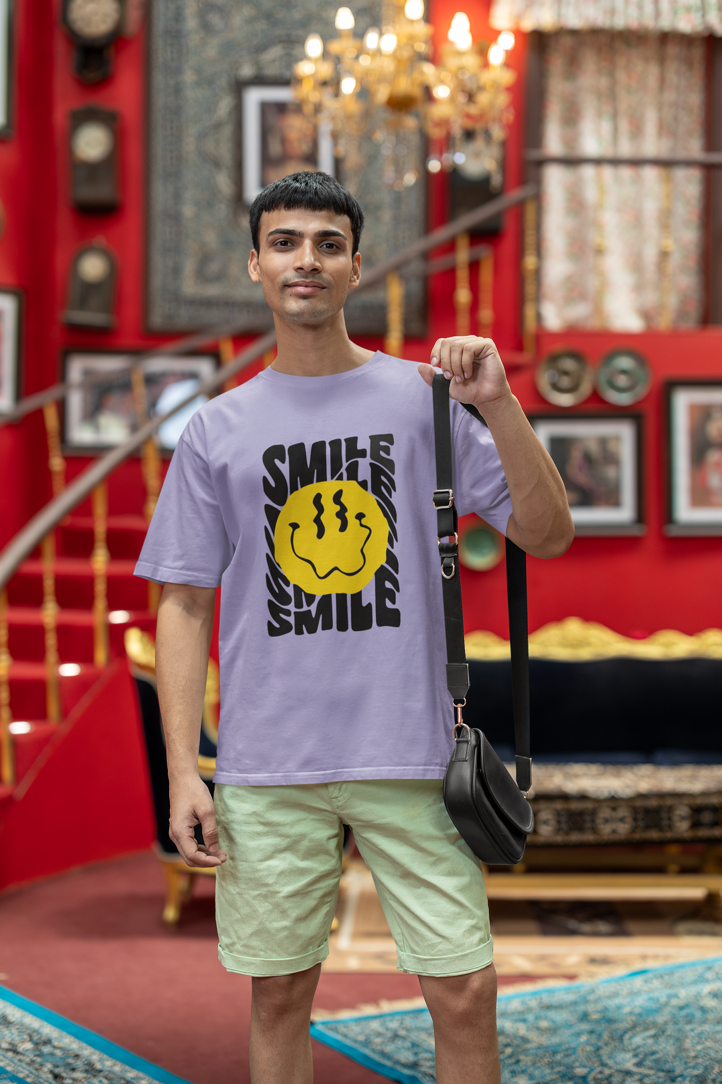 Trippy Smiley Oversized T-Shirt